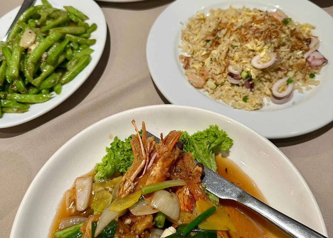 Seafood and shared plates at Orkid Ria Seafood Restaurant