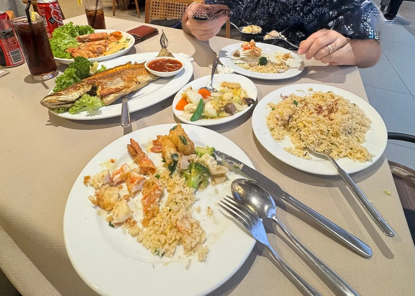Gather around the table at Orkid Ria Seafood Restaurant