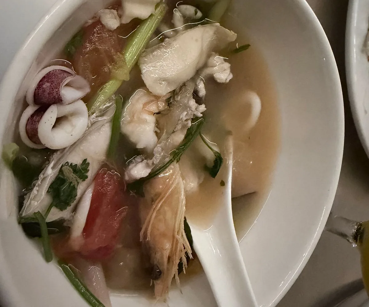 Seafood soup at Orkid Ria Seafood Restaurant